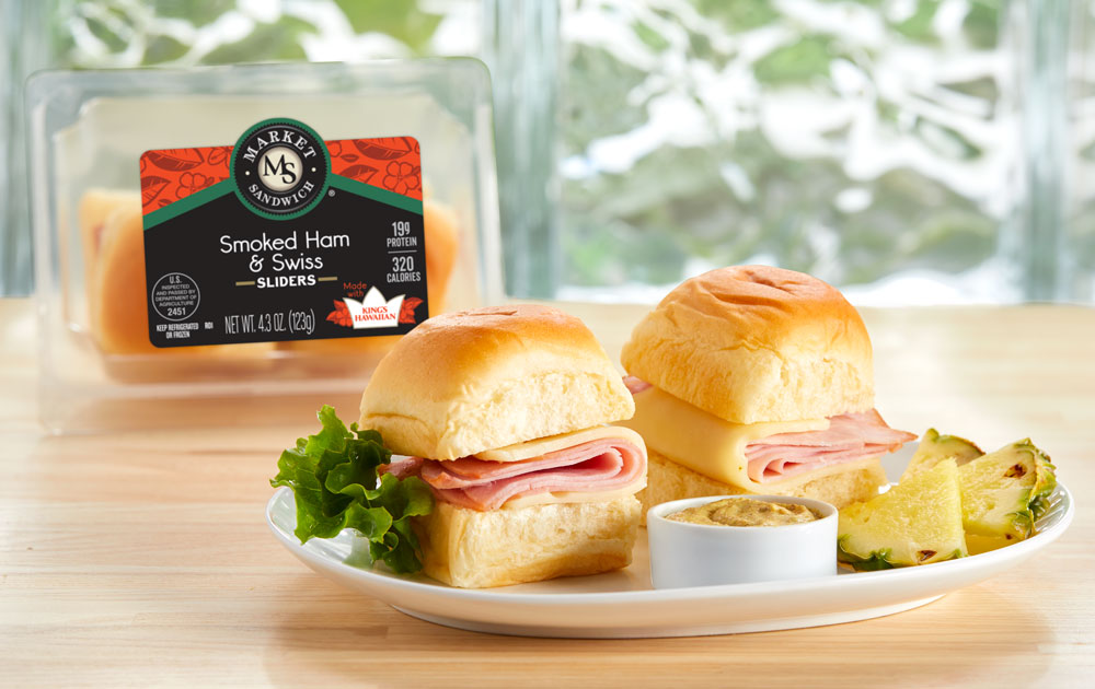 Market Sandwich Kings Hawaiian Smoked Ham and Swiss Sliders